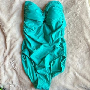 Medina W One Piece Teal Swimsuit NWT size M